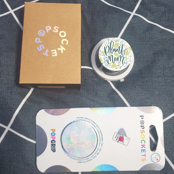PopSocket Other - NEW Lot of 2: Popsocket - Plant Mom AND Pastel Blue Marble